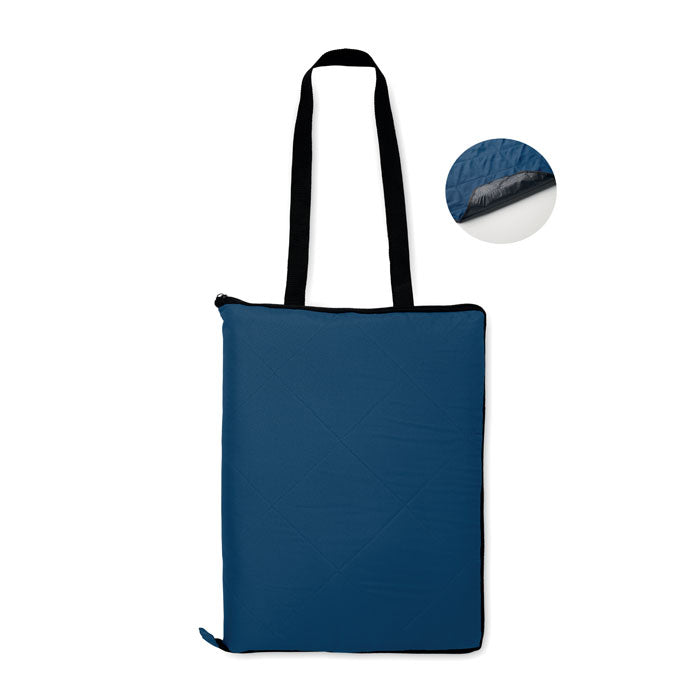 Branded Foldable Quilted Picnic Blanket with Tote Bag