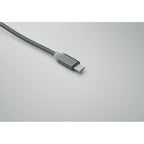 Branded 4 in 1 Aluminium Key Ring Charging Cable in use