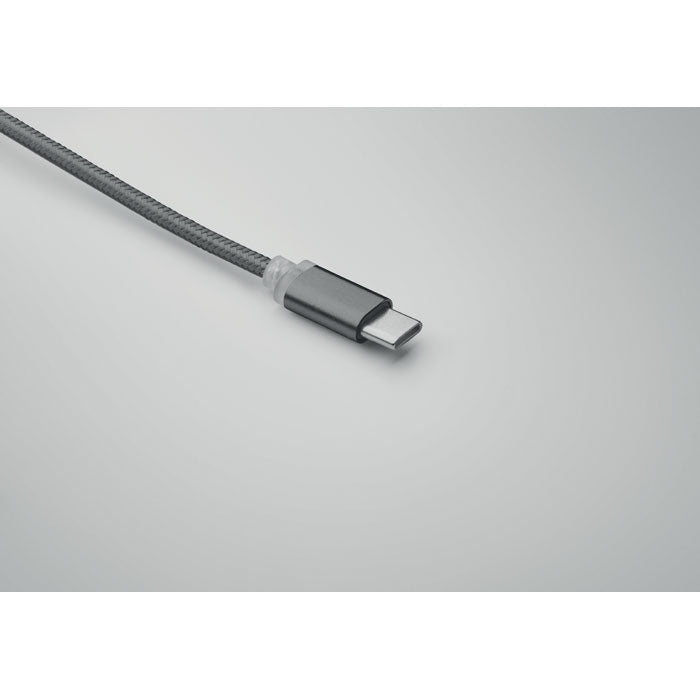 Branded 4 in 1 Aluminium Key Ring Charging Cable without branding