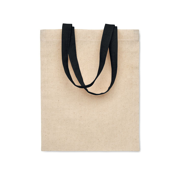 Branded Small Cotton Gift Bag 140gsm in Black