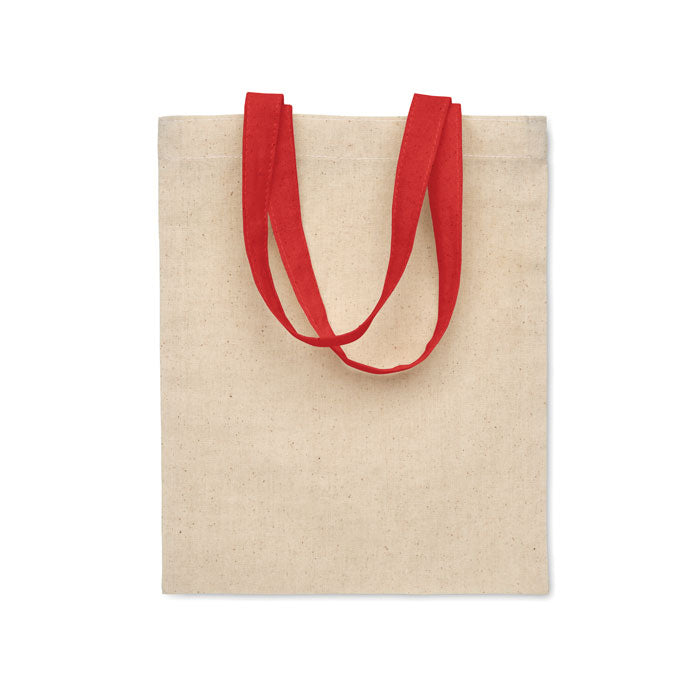 Branded Small Cotton Gift Bag 140gsm in Red