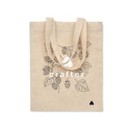 Branded Small Cotton Gift Bag 140gsm in Brown