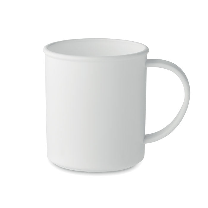 Branded Reusable Vintage Mug in White
