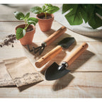 Branded 3 Piece Garden Tool Set in RPET Pouch in use