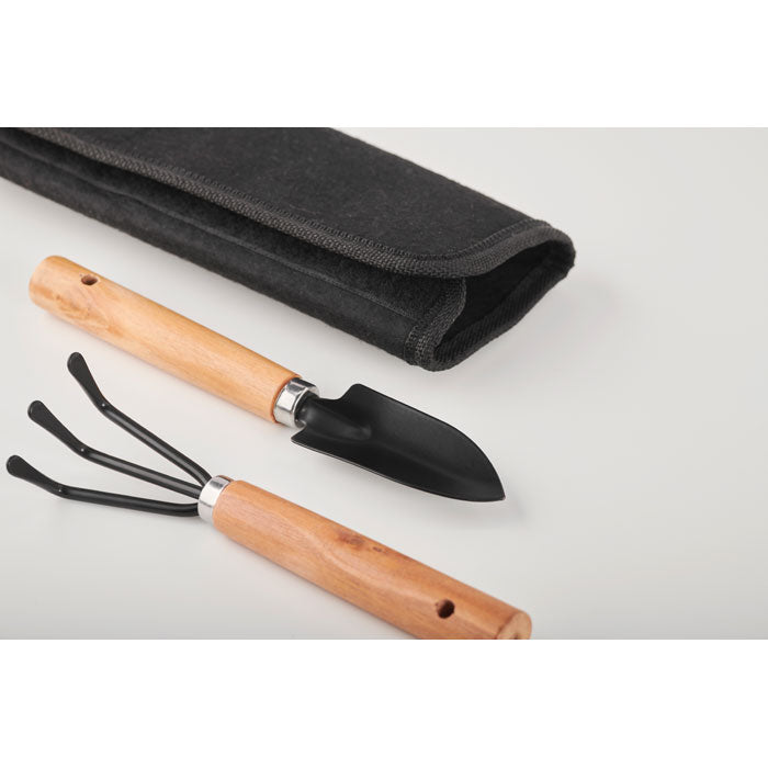 Branded 3 Piece Garden Tool Set in RPET Pouch without branding