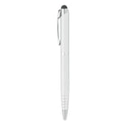 Branded recycled aluminium twist stylus pen, side view