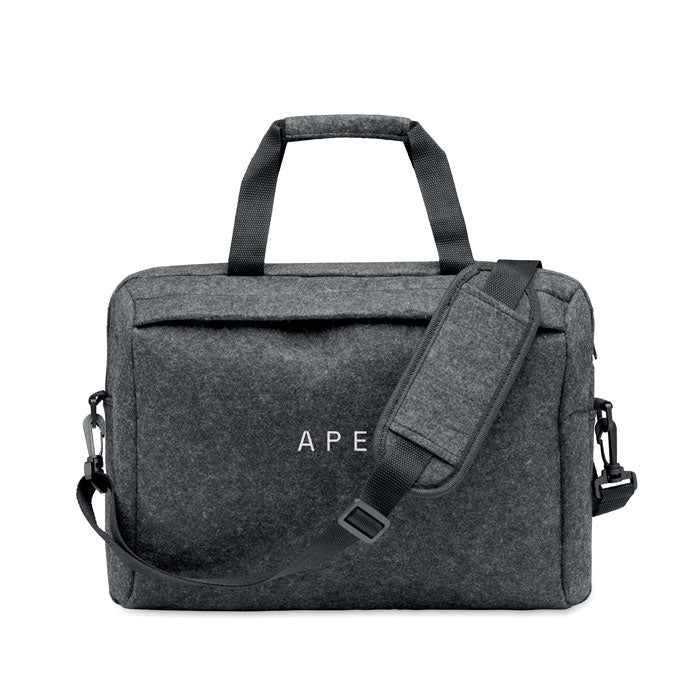 Branded 15 Inch RPET Felt Laptop Bag