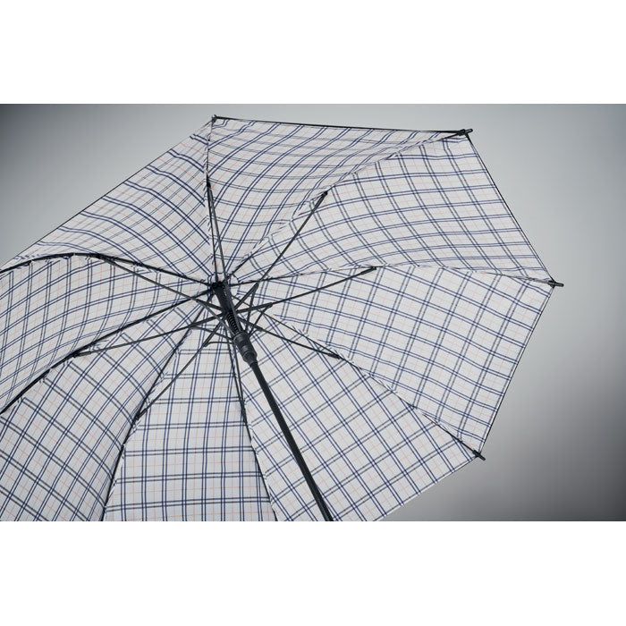 Branded 23 Inch Chequered Lining Windproof Umbrella without branding