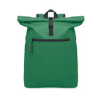 Branded 15 Inch Rolltop Backpack in Green