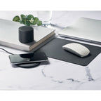 Branded Wireless Speaker with PU Casing in use