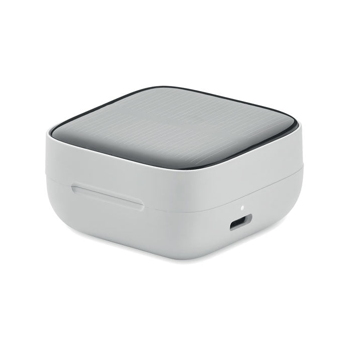 Branded Solar Charging TWS Earbuds without branding