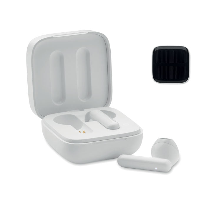 Branded Solar Charging TWS Earbuds