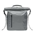 Branded RPET Waterproof Rolltop Bag in Grey