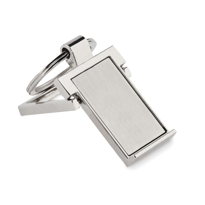 Branded Metal Key Ring Phone Stand without branding