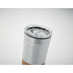 Branded Steel Tumbler with Cork Base without branding