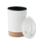 Branded Steel Tumbler with Cork Base without branding