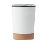 Branded Steel Tumbler with Cork Base without branding