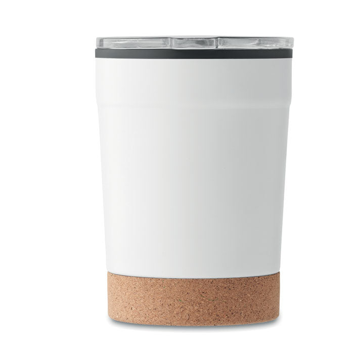 Branded Steel Tumbler with Cork Base without branding