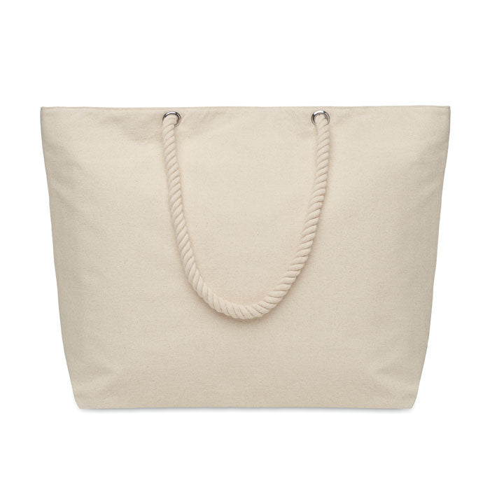 Branded Cord Handle Beach Bag 220gsm without branding