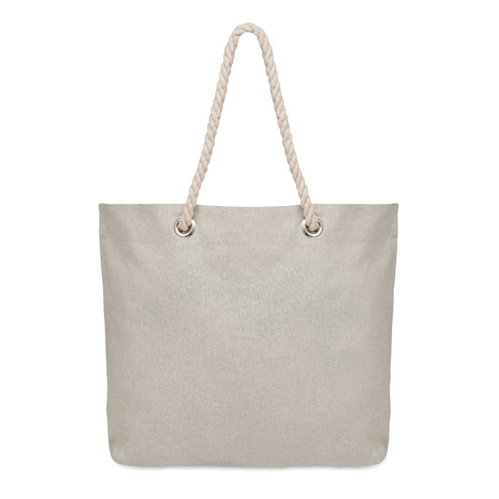 Branded Cord Handle Beach Bag 220gsm without branding