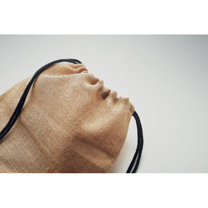 Branded Jute Stuff Bag with Different Handles without branding