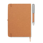 Branded Recycled Leather Notebook Gift Set