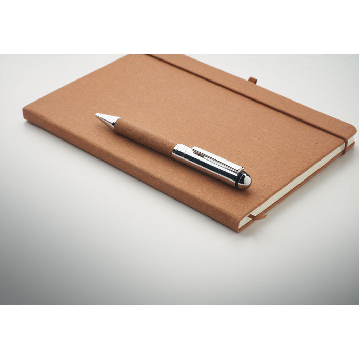 Recycled Leather Notebook Gift Set