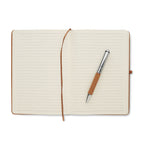 Branded Recycled Leather Notebook Gift Set