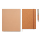 Branded Recycled Leather Notebook Gift Set