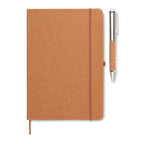 Branded Recycled Leather Notebook Gift Set