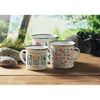 Branded sublimation vintage enamel mug, printed