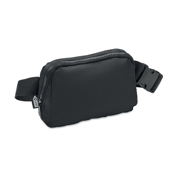 Branded Waist Bag in Black