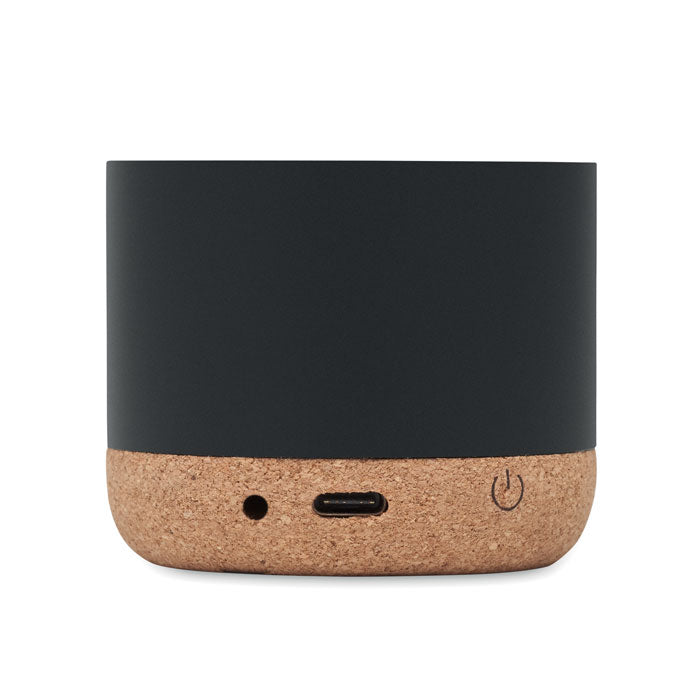 Branded Cork and Aluminium Wireless Speaker without branding