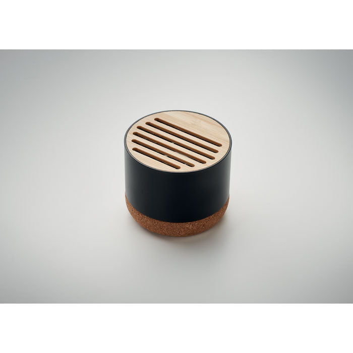 Branded Cork and Aluminium Wireless Speaker without branding