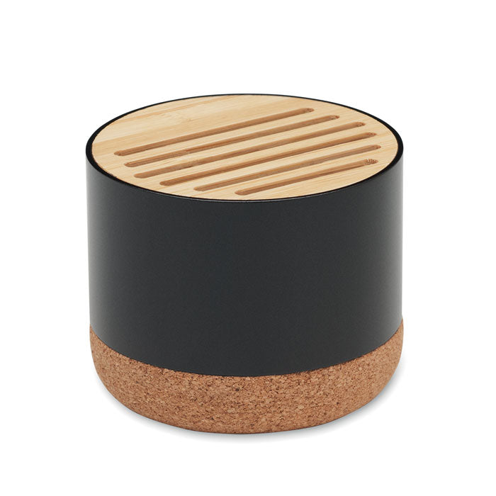 Branded Cork and Aluminium Wireless Speaker