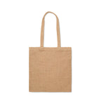 Branded Jute Long Handled Shopping Bag without branding