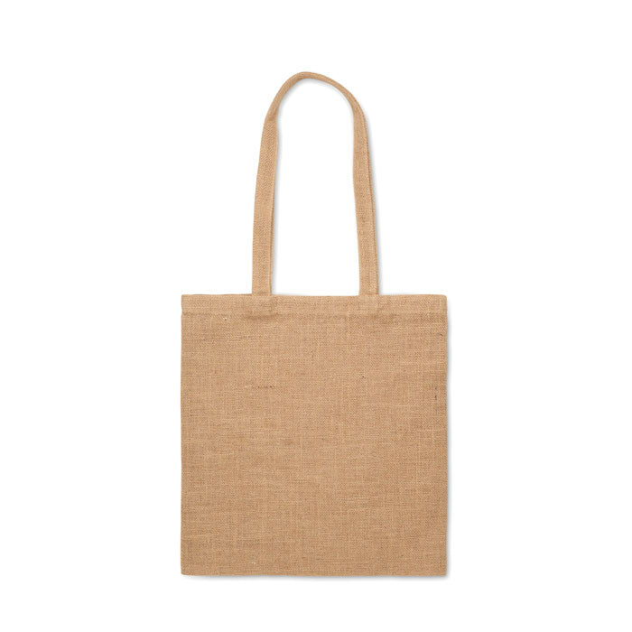 Branded Jute Long Handled Shopping Bag without branding