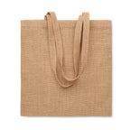 Branded Jute Long Handled Shopping Bag without branding