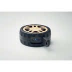 Branded Tyre Shaped Wireless Speaker in use