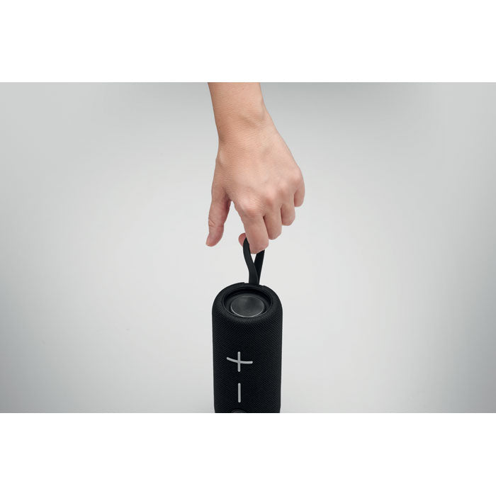 Branded 2x5W Portable Wireless Speaker in use
