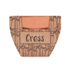 Branded Terracotta Pot with Cress Seeds without branding