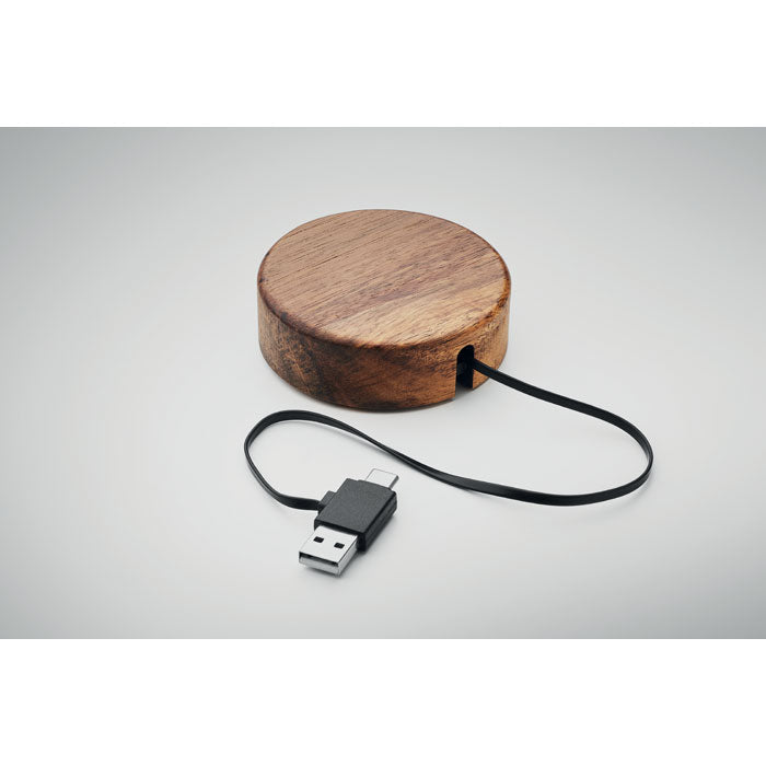 Acacia Wood Wireless Charger