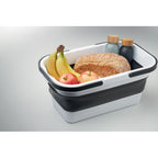 Branded Collapsible Silicone Picnic Basket without branding