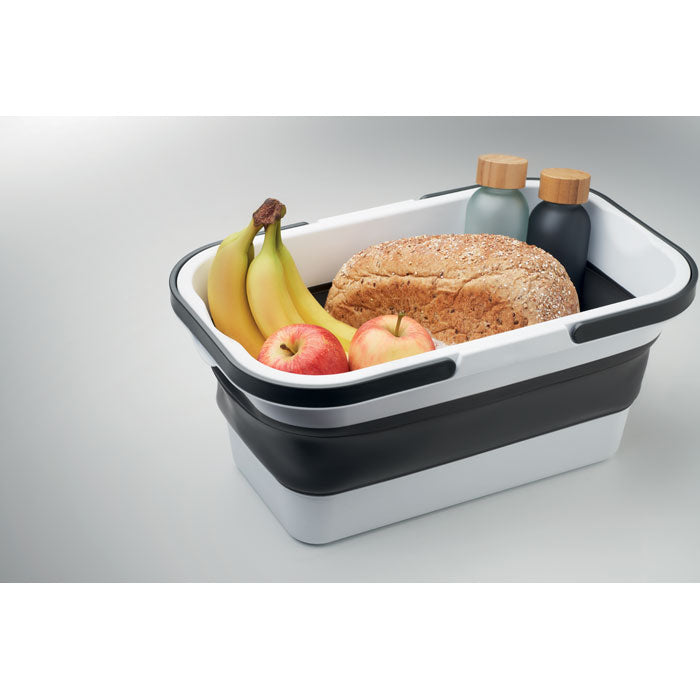 Branded Collapsible Silicone Picnic Basket without branding