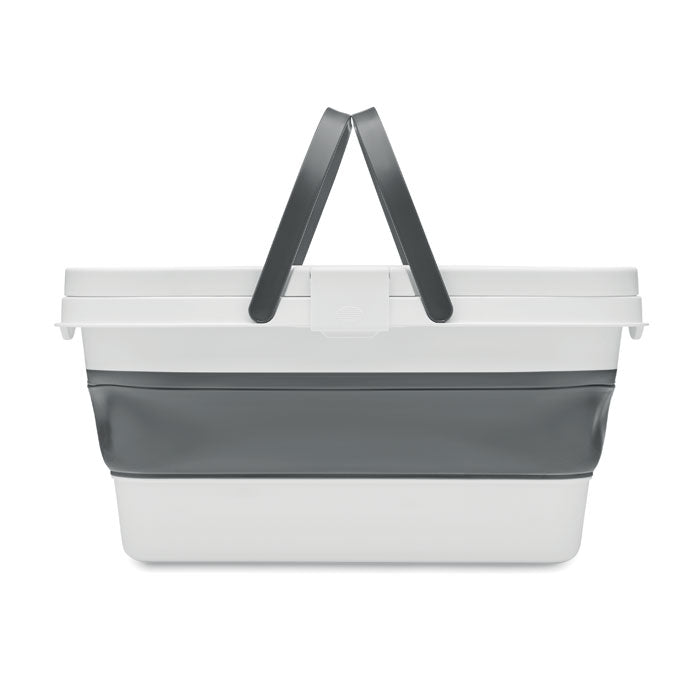 Branded Collapsible Silicone Picnic Basket without branding