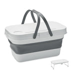 Branded Collapsible Silicone Picnic Basket without branding