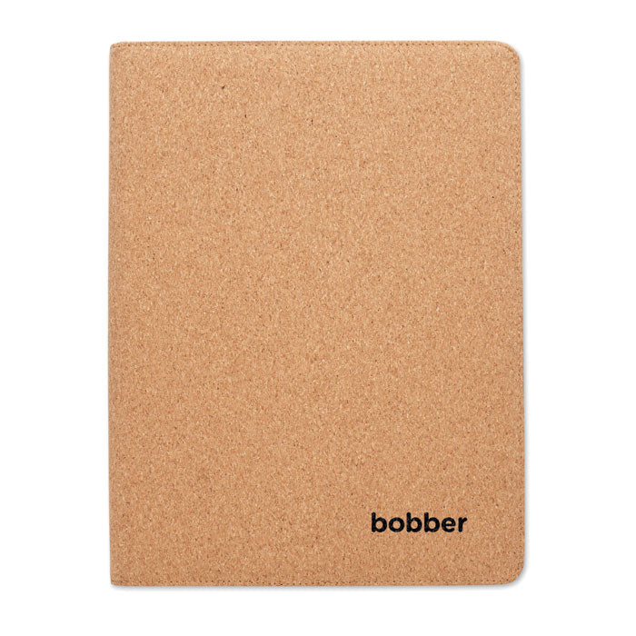 Branded A4 Cork Conference Folder with Pen