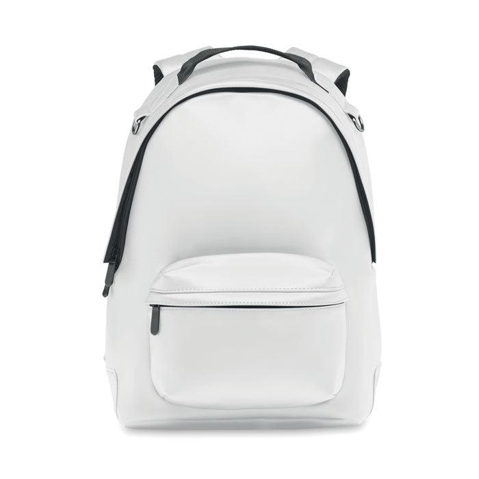 Branded 15 Inch Laptop Backpack in Soft PU without branding