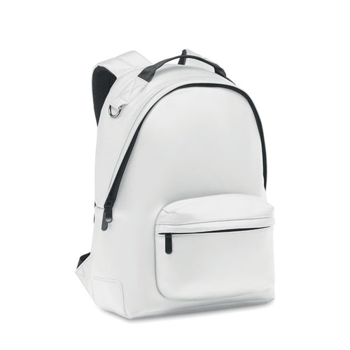 Branded 15 Inch Laptop Backpack in Soft PU without branding