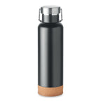 Branded Stainless Steel and Cork Water Bottle